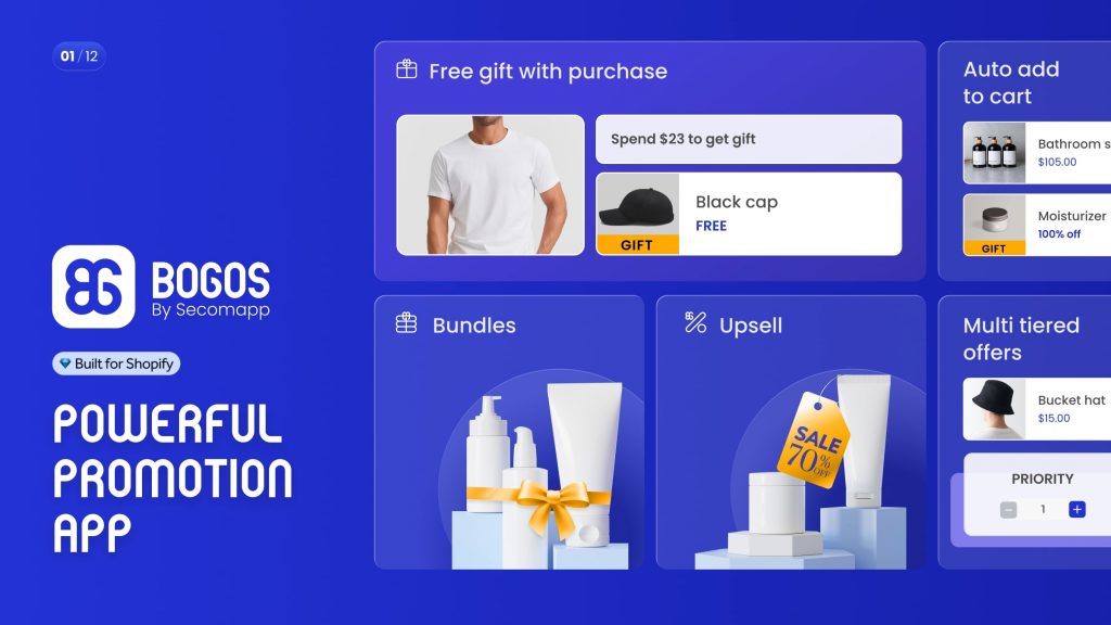 BOGOS Free Gift, Discounts & Bundles app
