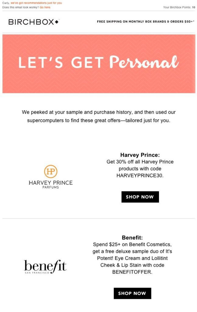 Segment email campaigns