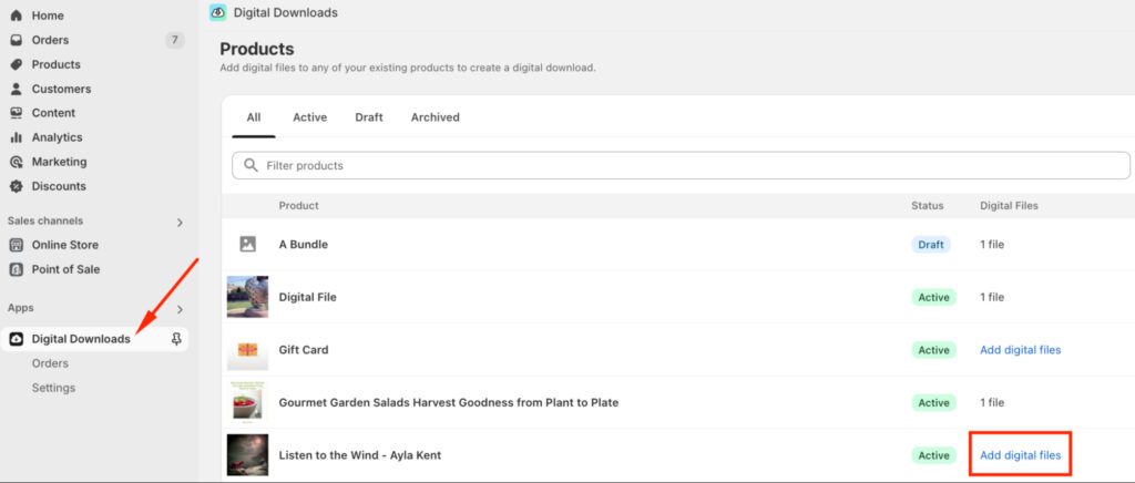 add digital files to your product
