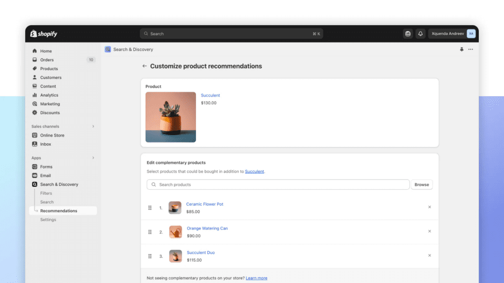 Shopify Search & Discovery
