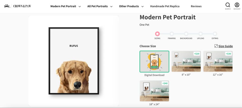 Crown & Paw Shopify art store