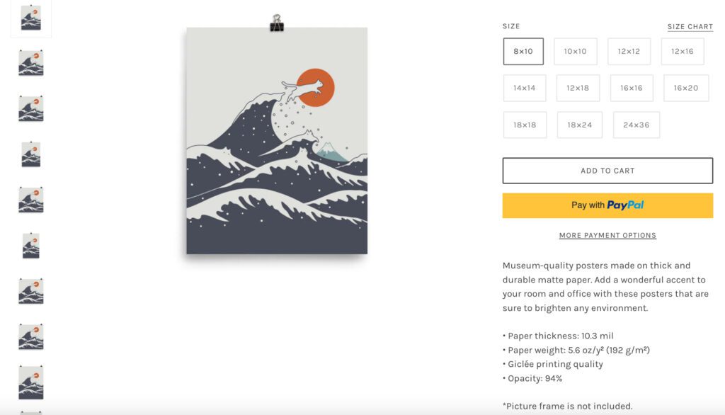 I love doodle Shopify art store