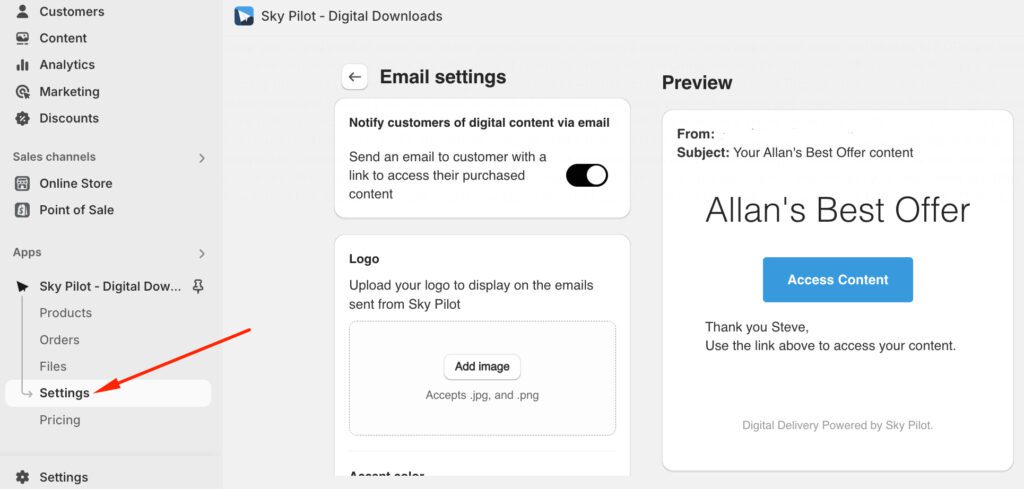 Customize emails customers receive