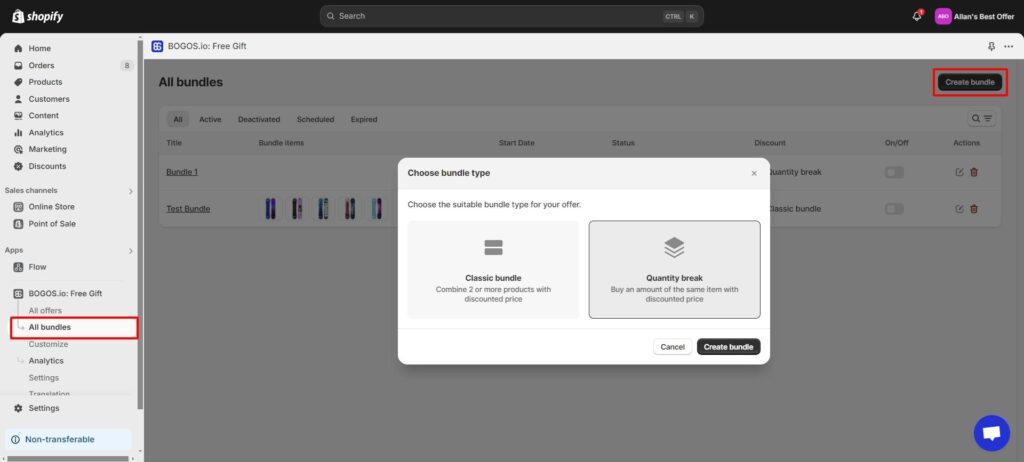 Create tiered discounts wwith BOGOS