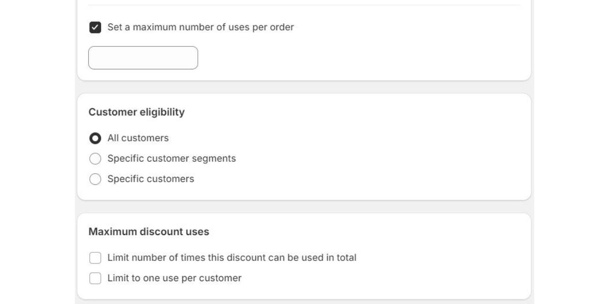 Set up additional setting