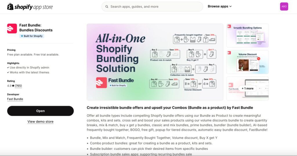 Fast Bundle Shopify