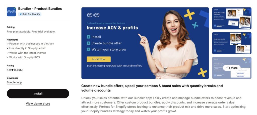Bundler - product bundles Shopify app