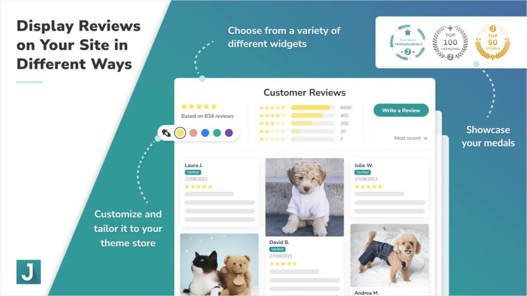 Judge me product reviews Shopify app