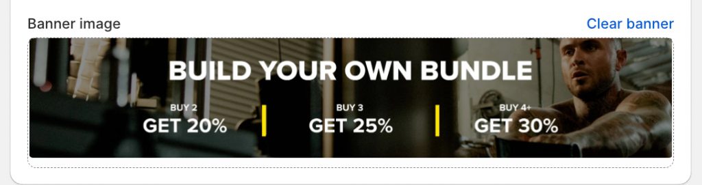 Add Hero Banner for your "Build Your Own Bundle" page