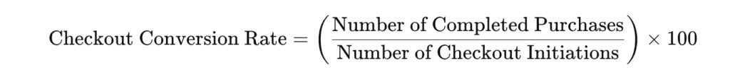 Shopify checkout conversion rate formular
