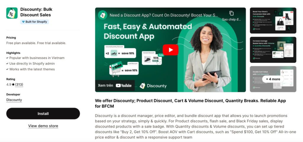 Discounty: Bulk Discount Sales
