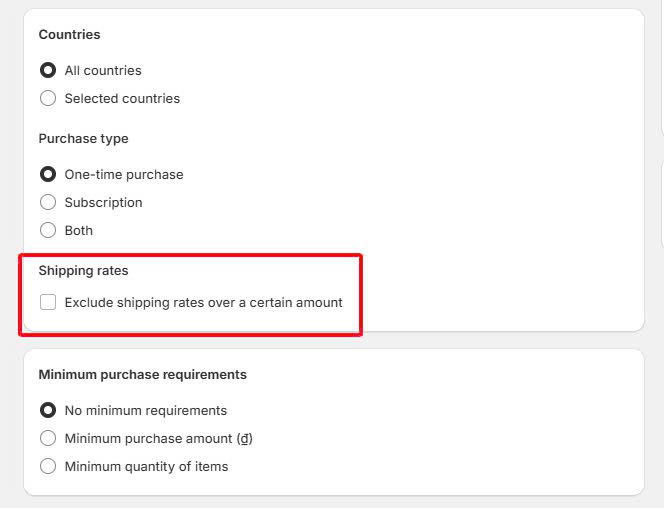 Exclude shipping rates over a certain amount