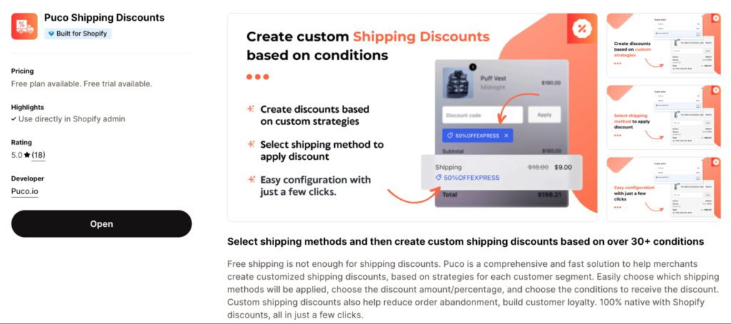 Puco Shipping Discounts