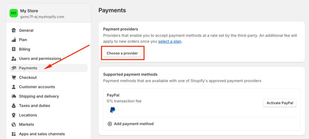 Set up payment gateway